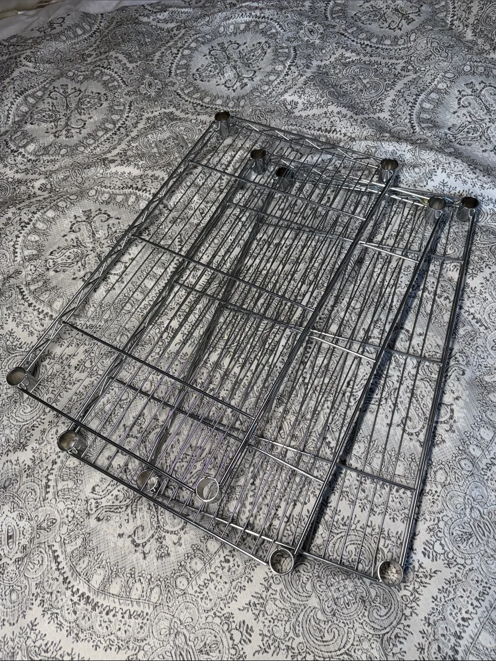 Chrome Wire Utility Shelves - Metal Storage Rack Shelves - 13”x 23”